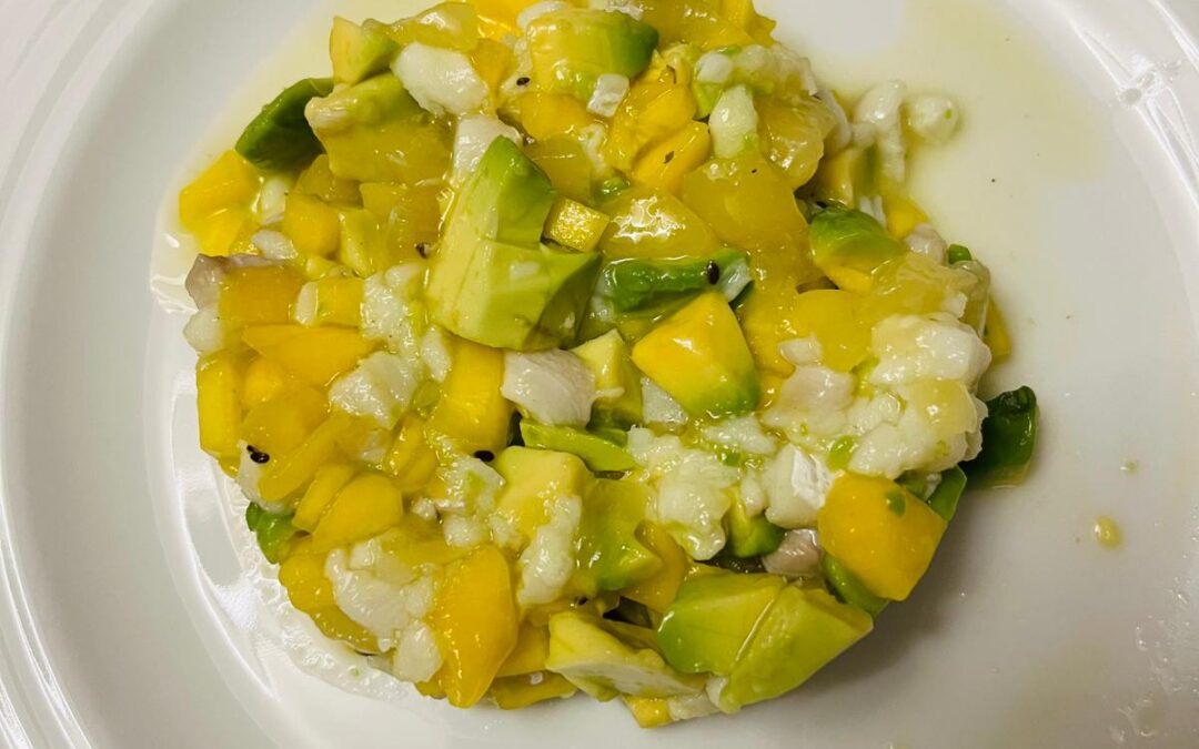 Ceviche poisson avocat 🥑 mangue 🥭